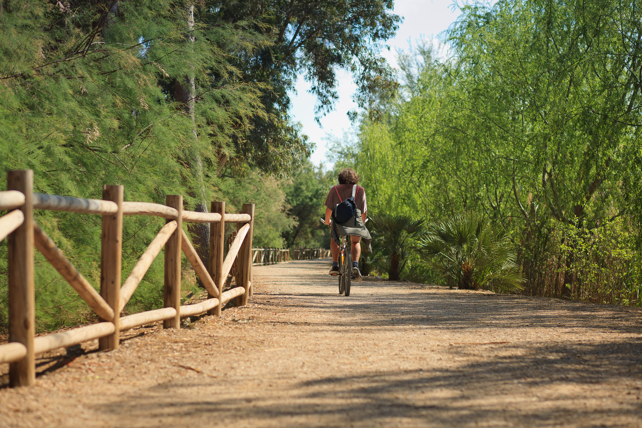 El 48 por ciento de los usuarios que han transitado por la Vía Verde de Mazarrón son cicloturistas. Imagen: Sergio González / CARM