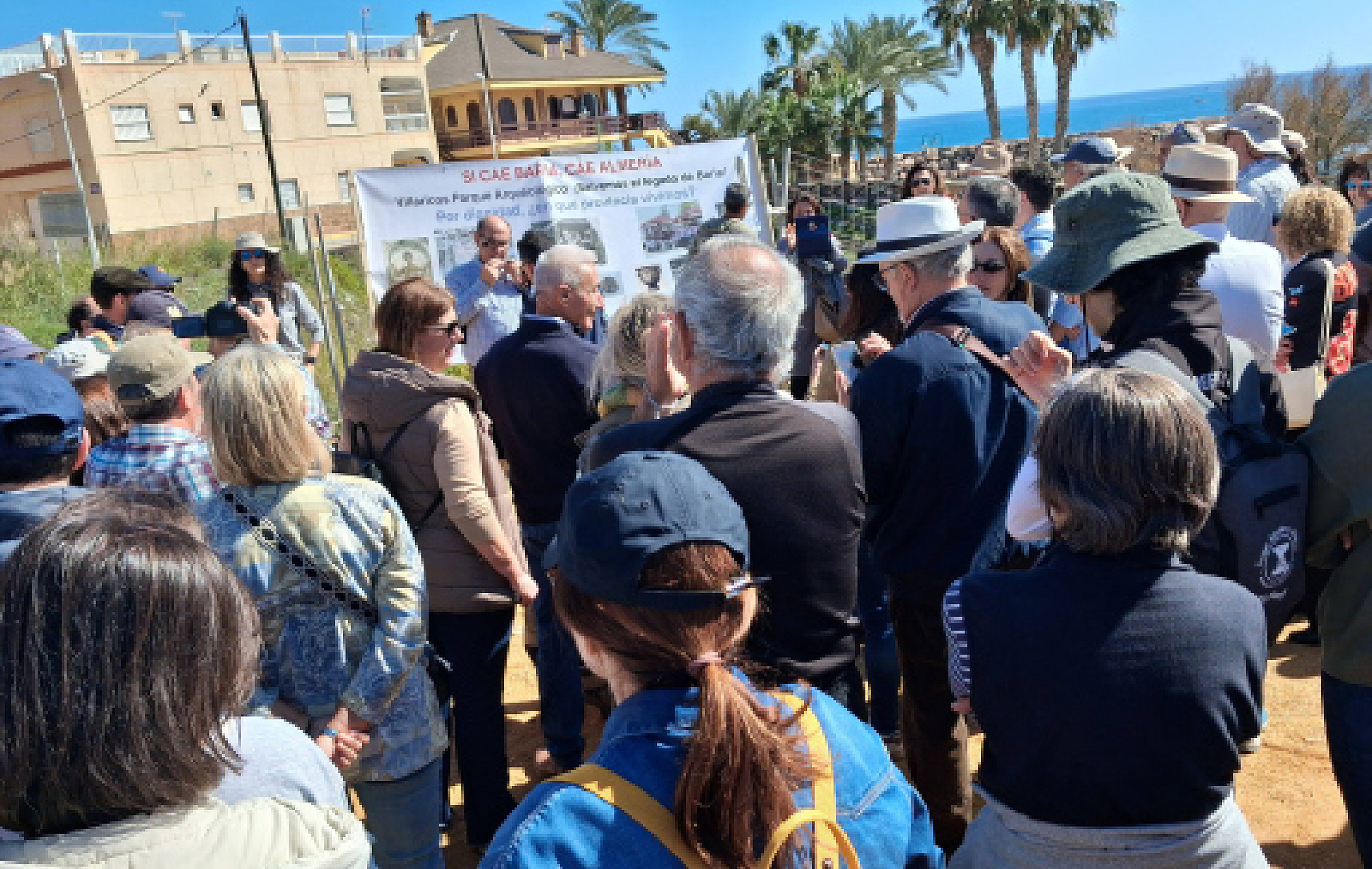 Un momento de la concentración, cortesía de la Asociación Unidos por Baria