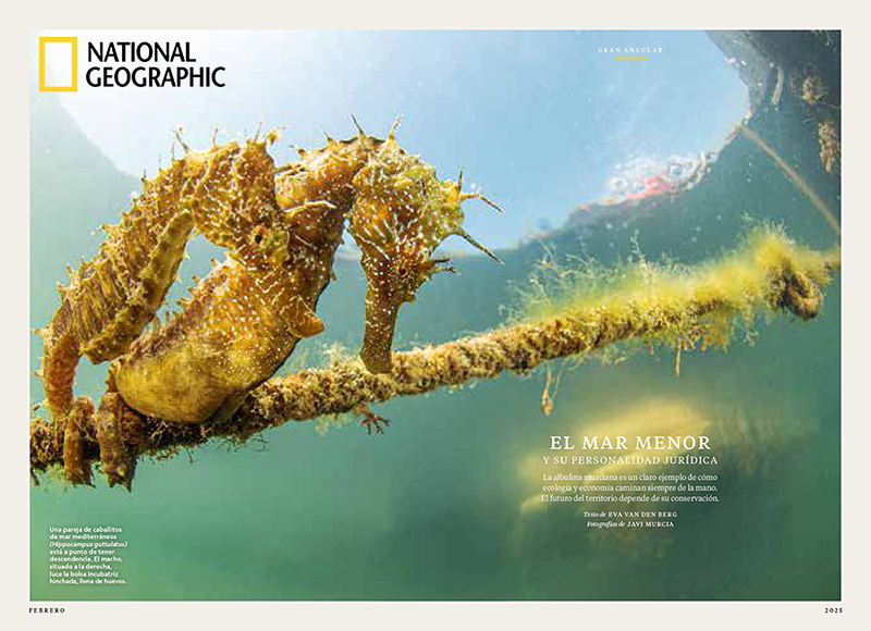 Portada del artículo en National Geographic. Imagen: Javier Murcia