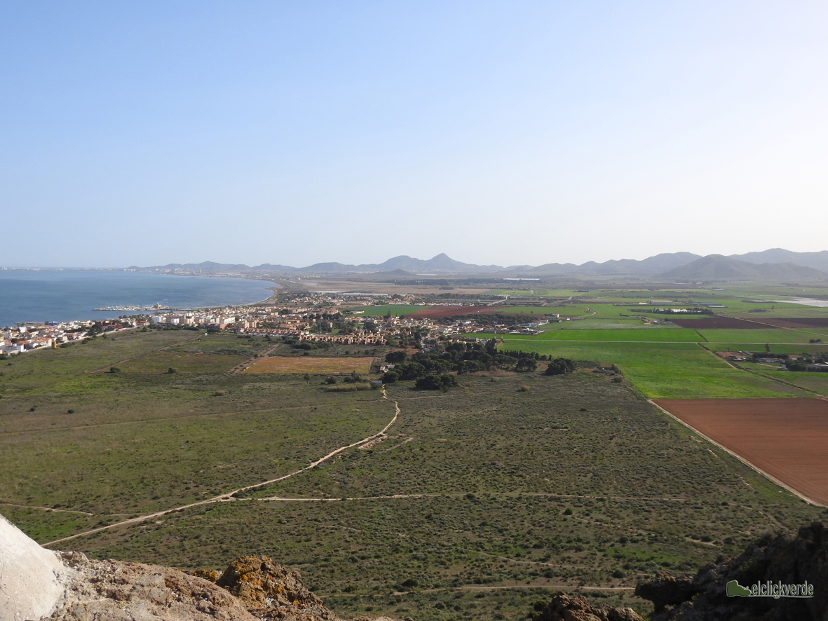 Parte de la cuenca vertiente al Mar Menor vista desde el Carmolí