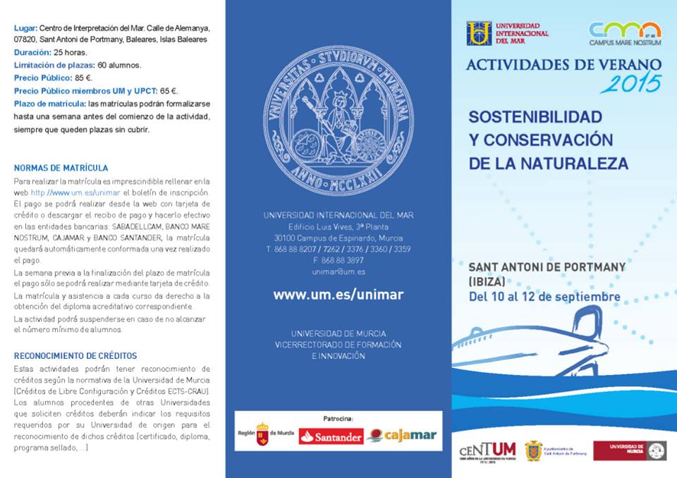 Curso sobre Sostenibilidad y Conservación de la Naturaleza en Ibiza con la UMU