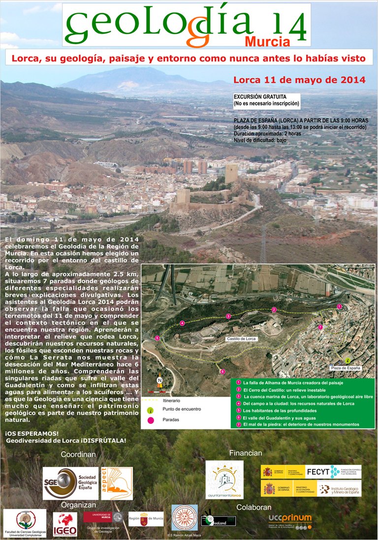 Geolodía en Lorca. Cartel