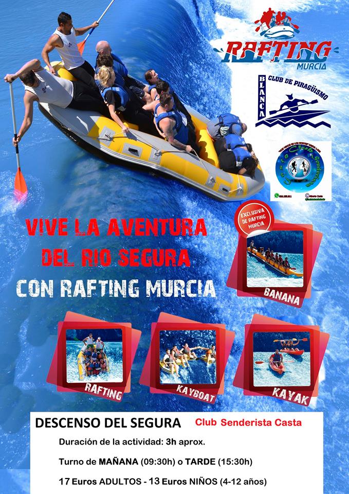 Rafting en el Segura con el Club Senderista Casta