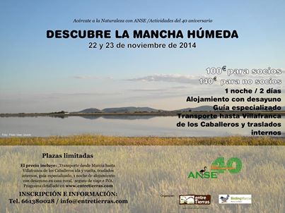 Viaje a La Mancha húmeda con ANSE y Entretierras