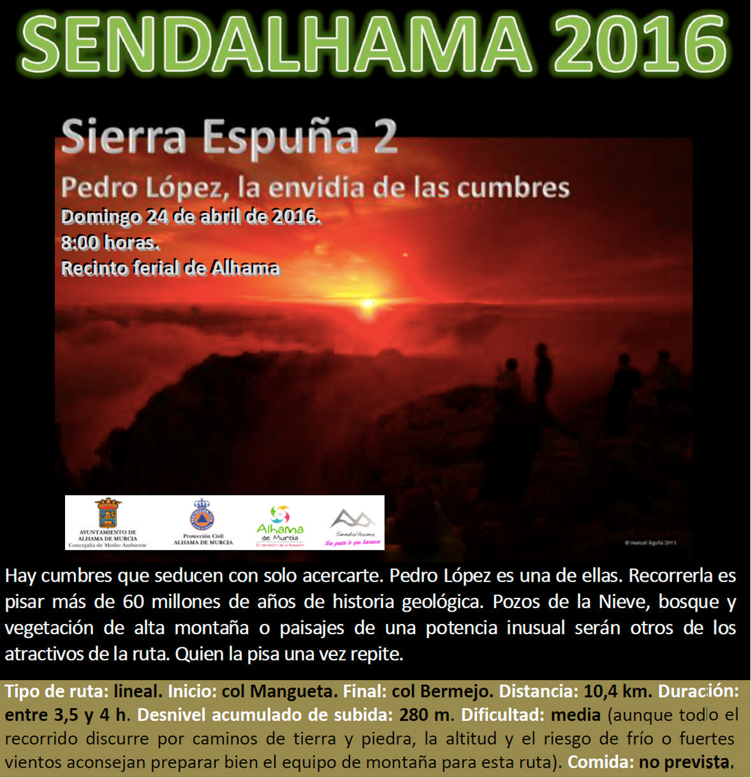 Ruta a Sierra Espuña, con Sendalhama