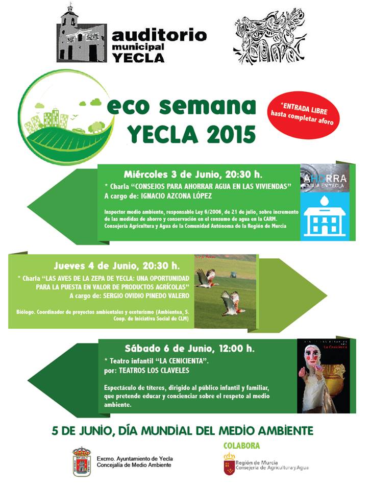 Programa de la Eco Semana de Yecla 2015
