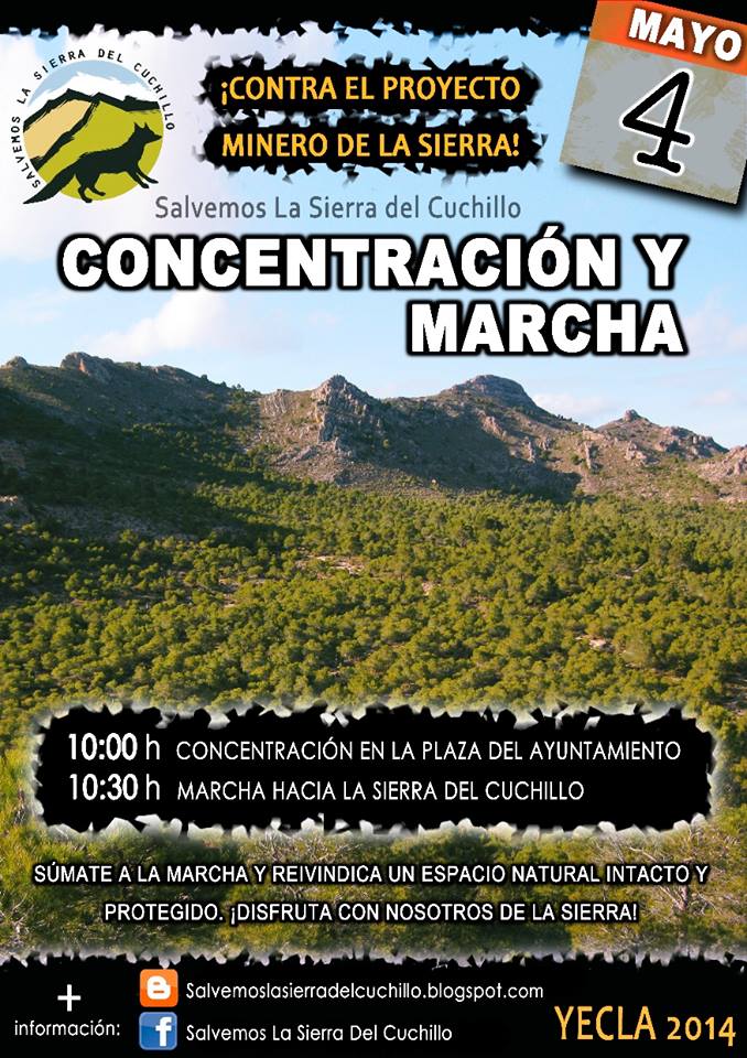 Concentración y Manifestación contra  Proyecto Minero en Sierra Cuchillo