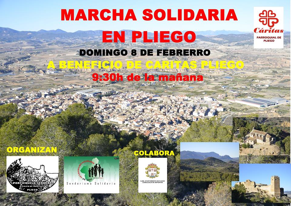 Marcha solidaria en Pliego