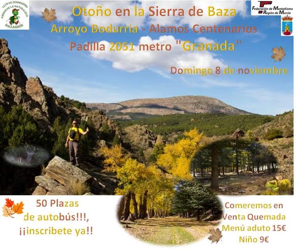 Ruta 'Otoño en la Sierra de Baza' con la Asociación Amigos de la Naturaleza de Mazarrón