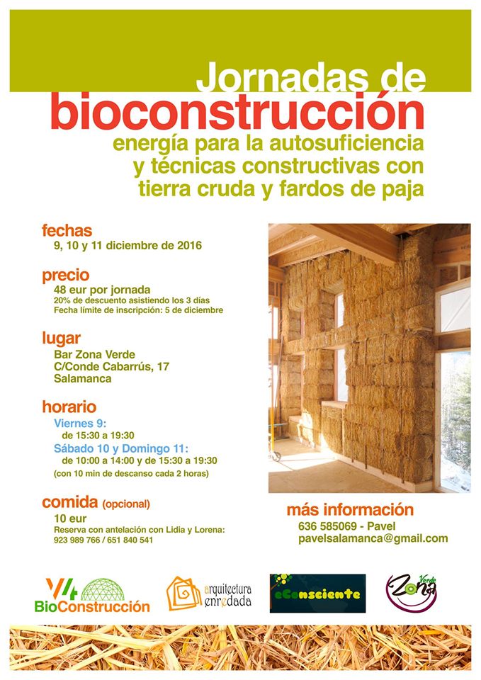 Jornadas de Bioconstrucción, con Permacultura Salamanca Bioconstrucción‎