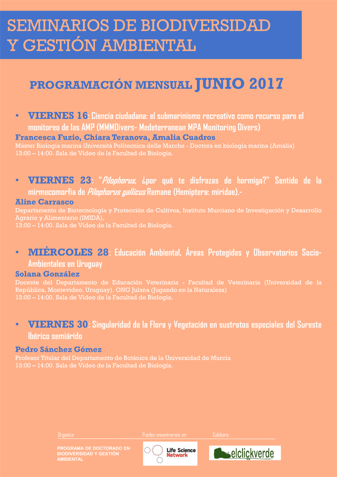 Programa de Bioseminarios Junio 2017