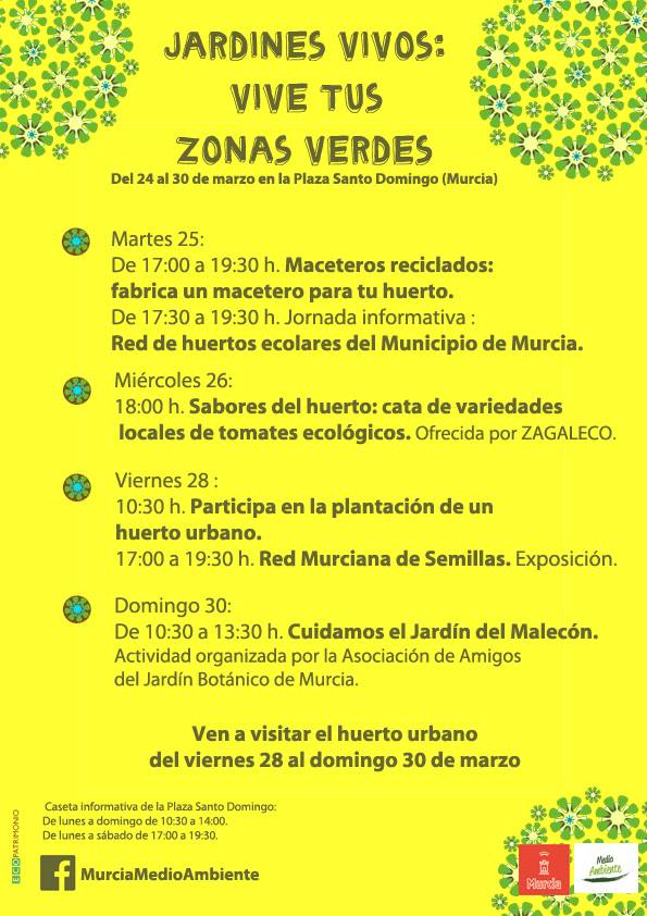 Cartel de actividades del Ayto. de Murcia