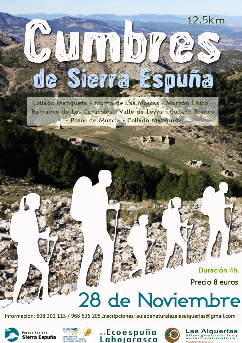 Senderismo por las cumbres de Espuña con Aula de naturaleza y Albergue Turístico Las Alquerías