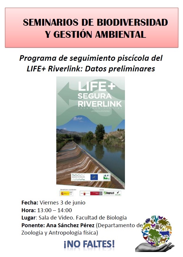 Charla 'Programa de seguimiento piscícola del LIFE+ Riverlink: Datos preliminares'.