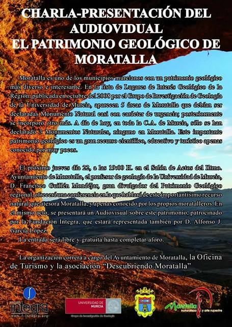 Charla sobre la geología de Moratalla, con el Ayto. de Moratalla