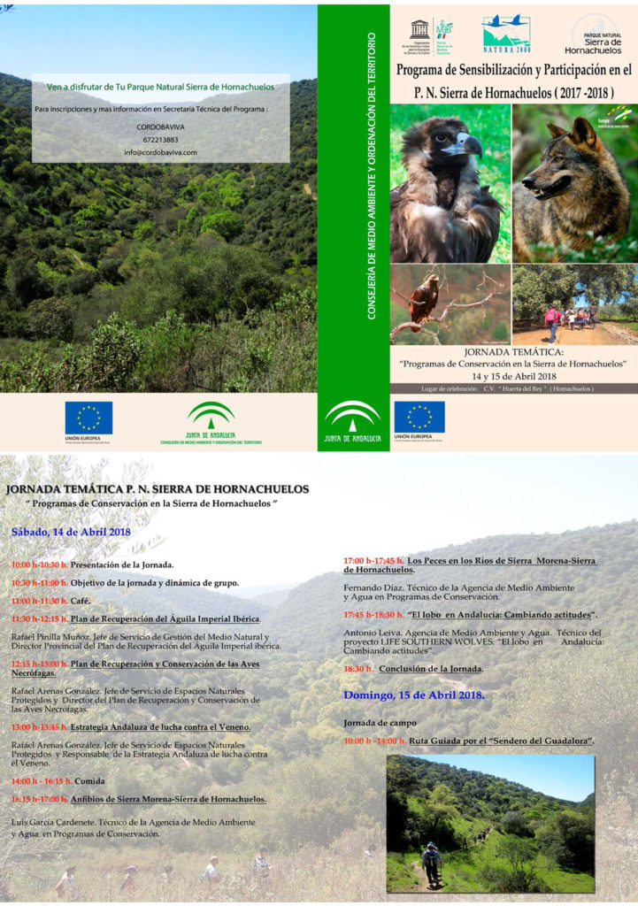 Jornada Temática sobre Conservación en la Sierra de Hornachuelos, con la JUNTA DE ANDALUCÍA