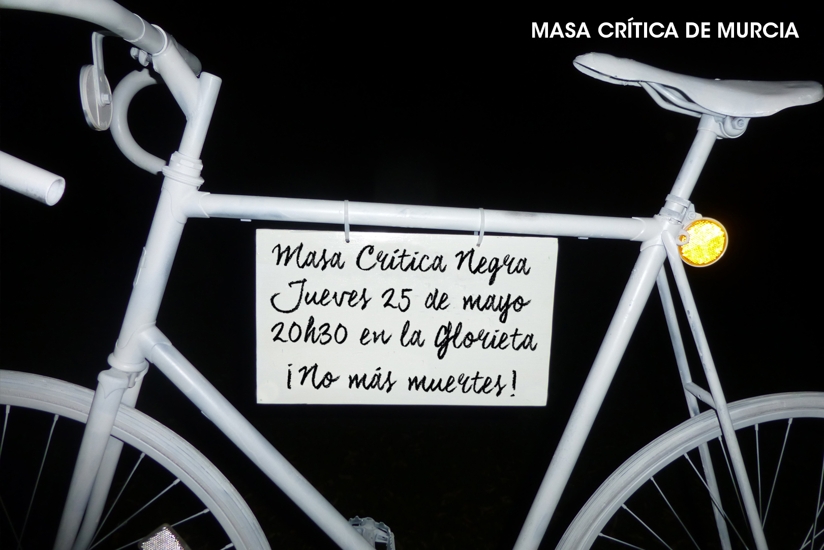 Masa Crítica Ciclista Negra, con Masa Crítica de Murcia
