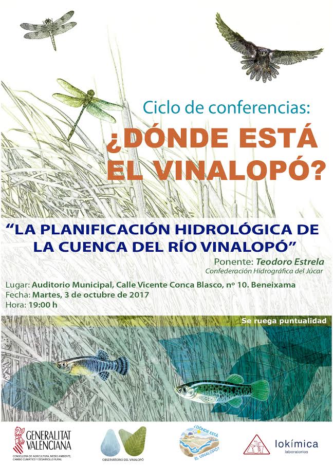 Conferencia sobre  planificación hidrológica, con el Observatorio del Vinalopó