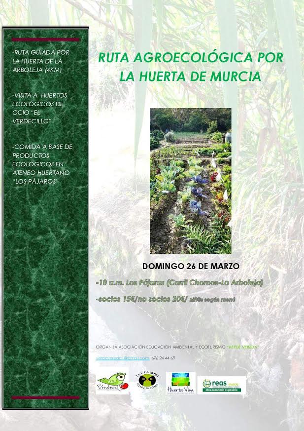 Ruta agroecológica por la Huerta, con Verde Vereda