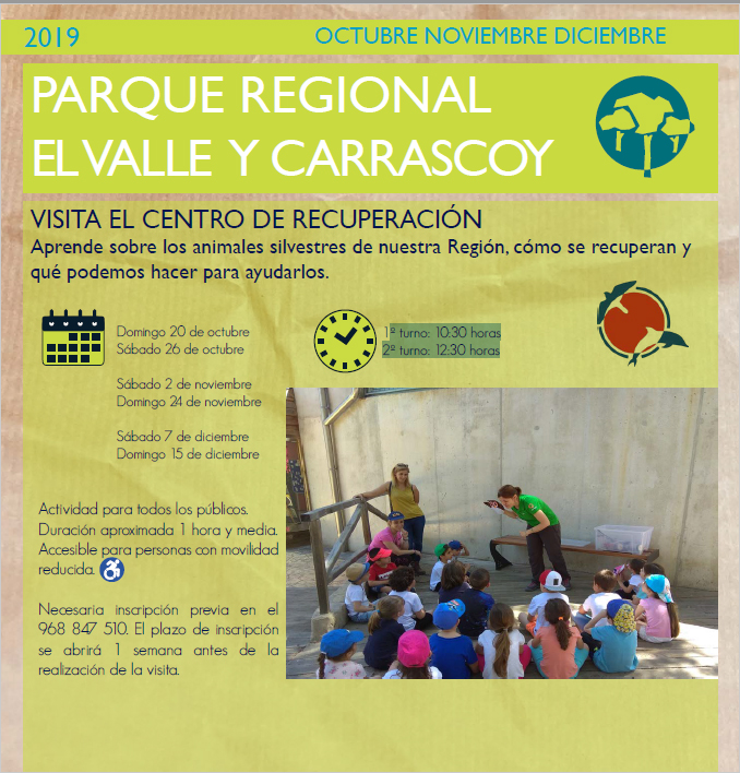 Visita al Centro de Recuperación de Fauna Salvaje de El Valle, con la CARM