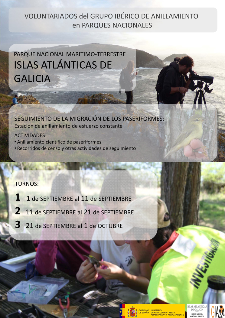 Voluntariado ambiental en las Islas Atlánticas de Galicia 1, con GIA