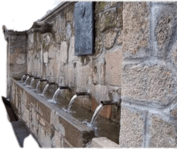 Fuente de los Ocho Caños, en Aldeanueva de la Vera, Cáceres