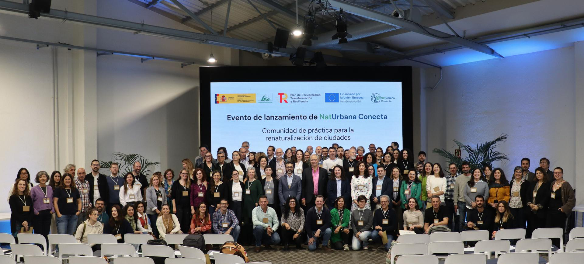 Lanzamiento de  NatUrbana Conecta,  una nueva iniciativa de intercambio de conocimiento para impulsar buenas prácticas en materia de renaturalización de ciudades españolas. Foto: Fundación Biodiversidad