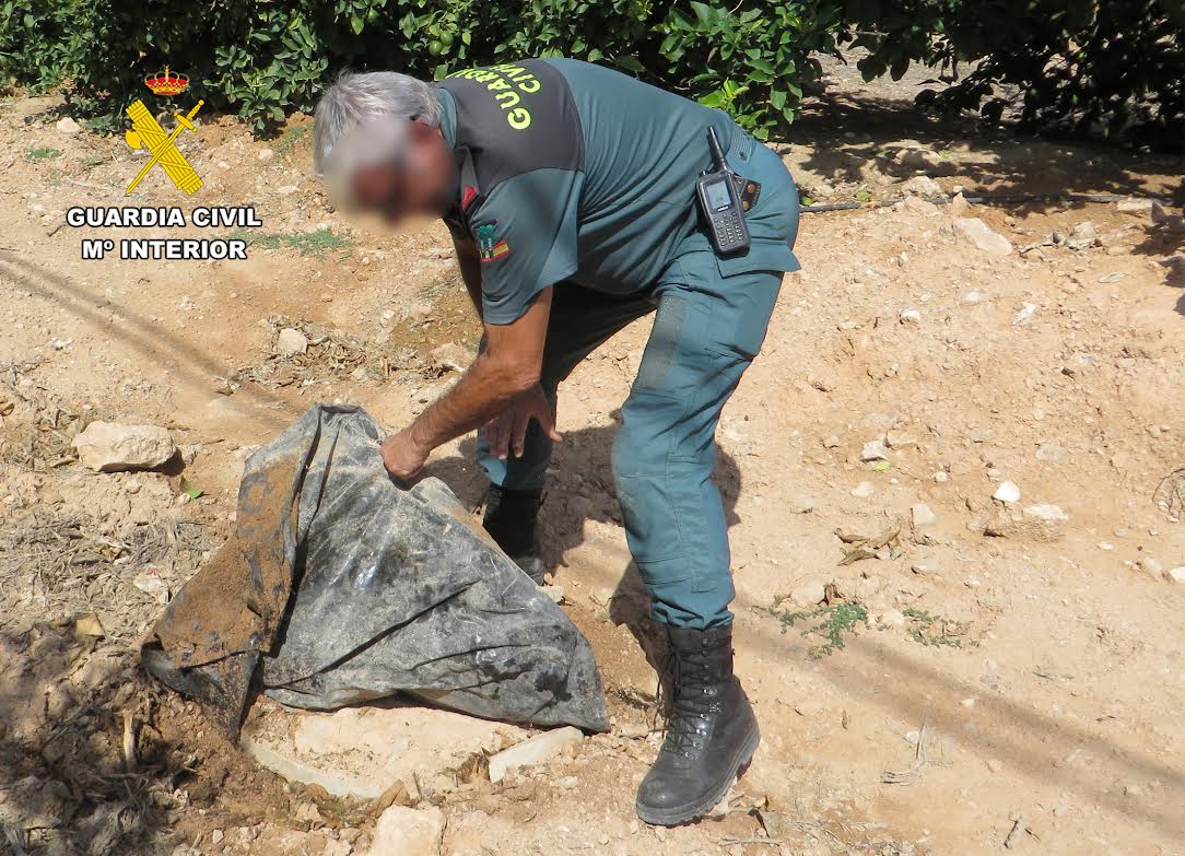 Durante la inspección, localizaron seis pozos de aguas subterráneas. Foto: Guardia Civil