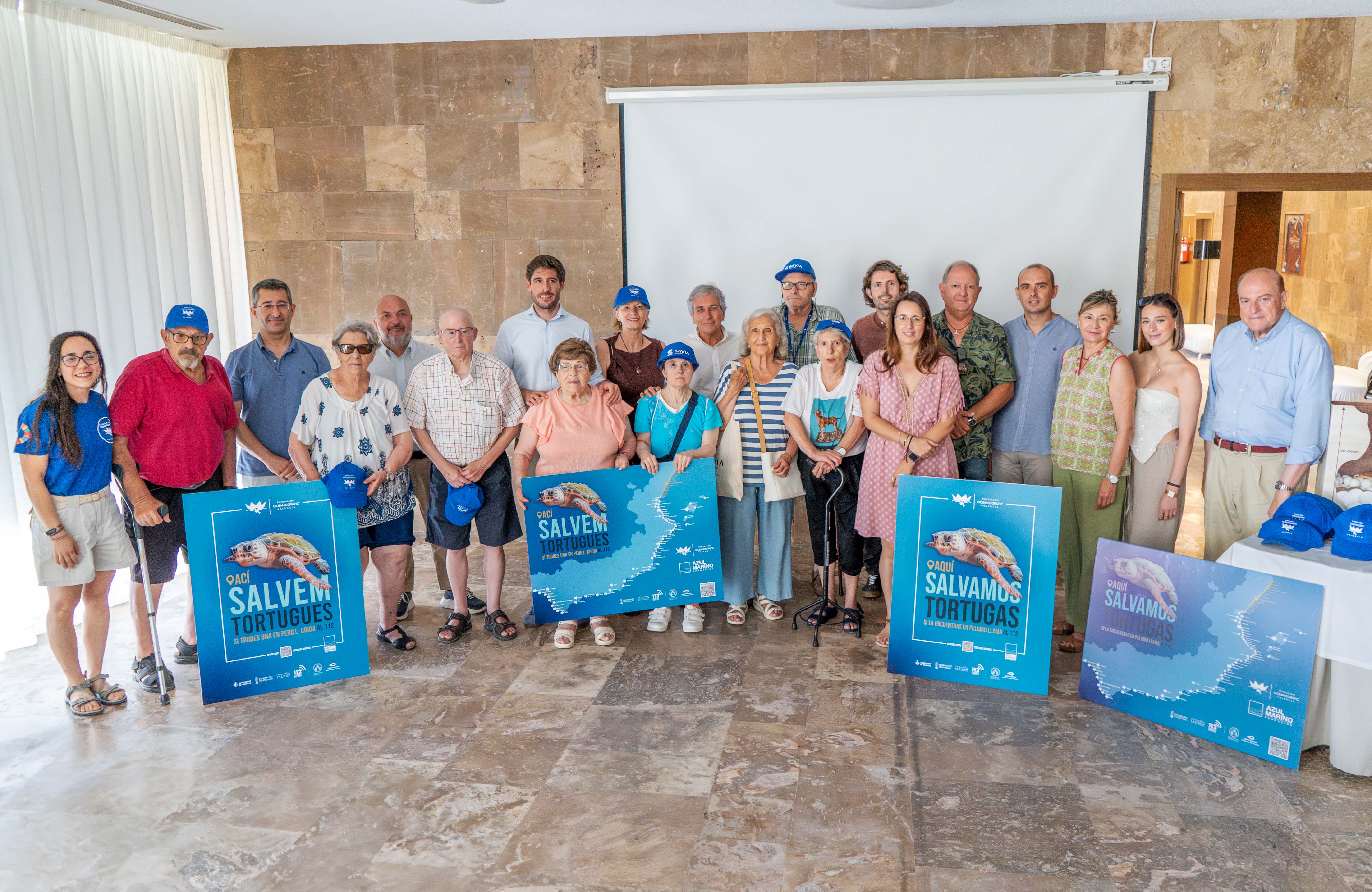 Presentación oficial de la campaña 'Tortugas en el Mediterráneo'. Foto: Fundación Oceanogràfic 