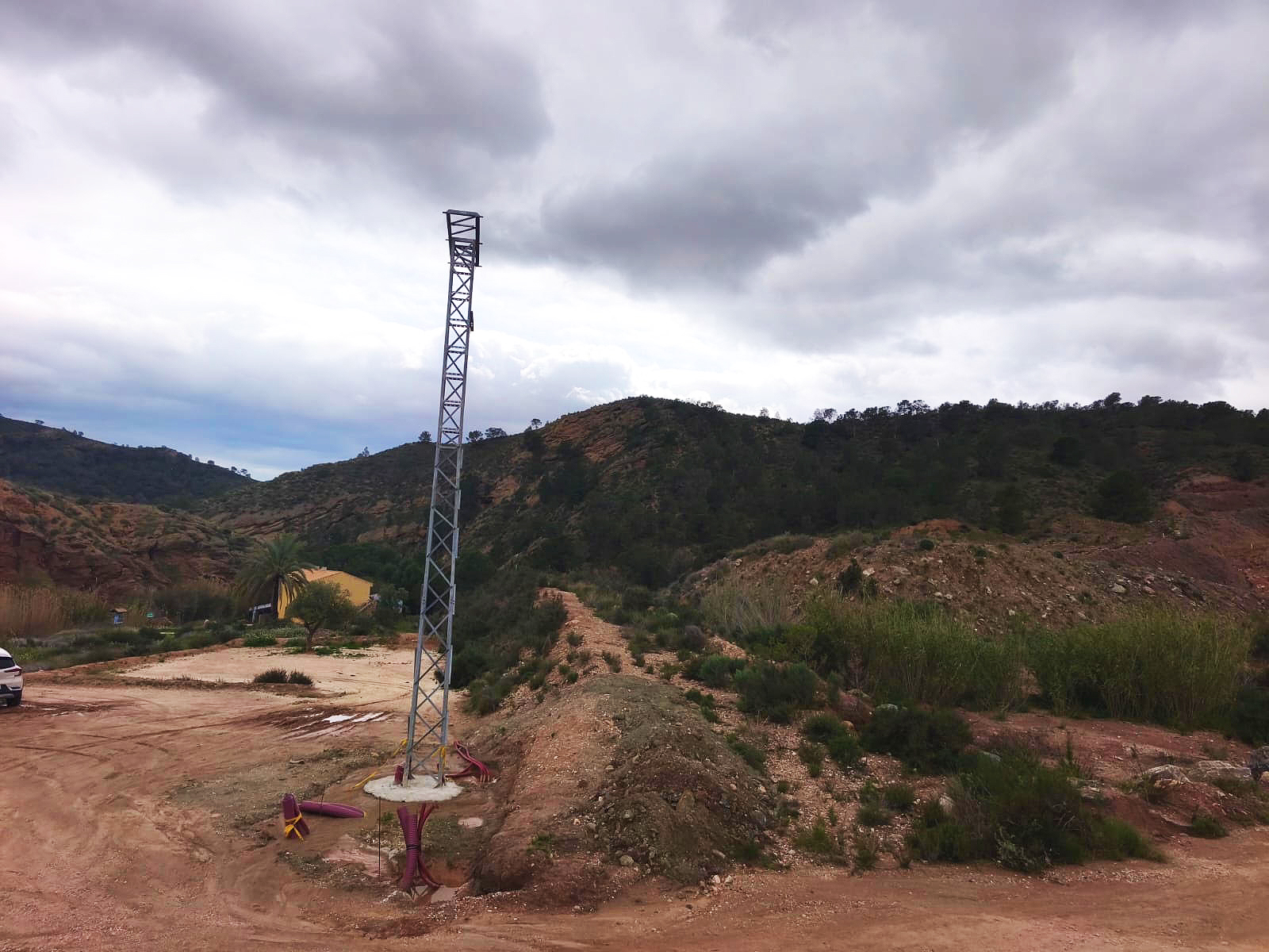 Imagen de la nueva línea en la RNF del río Chícamo. Foto: Ecologistas en Acción